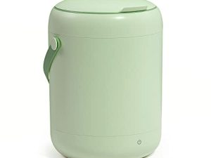 Mini Portable Washing Machine for Small Laundry Loads – Compact Apartment Washing Machine With Quick and Quiet Operation – Convenient Countertop Washing Machine for Your Home – Delicates Washer (Green)