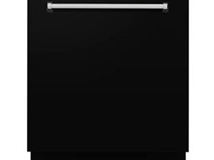 ZLINE 24" Tallac Series 3rd Rack Tall Tub Dishwasher in Black Matte with Stainless Steel Tub