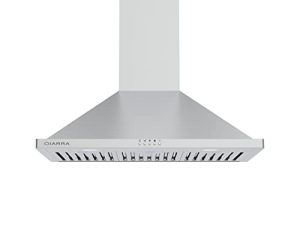 Ductless Range Hood 30 inch 450 CFM Wall Mount Vent Hood for Stove with Permanent Filter