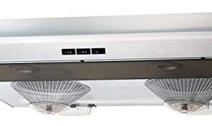 Sakura R-838 30" Stainless Under the Cabinet Range Hood｜700 CFM Exhaust Vent｜Dual LED Lights｜Dual Powerful motors｜3D Grease-Trapping｜Aluminum Filter System
