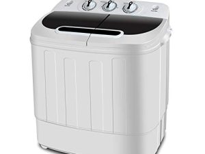 SUPER DEAL Compact Mini Twin Tub Washing Machine