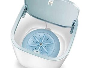 Bruafsir Mini Electric Washing Machine Portable USB Underwear Cleaning Machine Socks Baby Clothes Compact Wash Machine-Blue