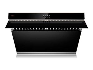 FOTILE JQG7522 30" Range Hood Unique Side-Draft Design for Under Cabinet or Wall Mount Modern Kitchen Vent Hood Powerful Motor LED Lights Mechanical Buttons (2. Onyx Black)