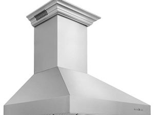 ZLINE 30 in. Professional Wall Mount Range Hood in Stainless Steel with Built-in CrownSound® Bluetooth Speakers (697CRN-BT-30)