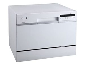 EdgeStar DWP62WH 6 Place Setting Energy Star Rated Portable Countertop Dishwasher - White