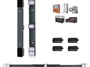 koutey 37" Moving Dollys with Wheels Adjustable Furniture Dolly Appliances Dolly Washing Machine Stand Refrigerator Base Moving Cart Flat Dolly Piano Dolly
