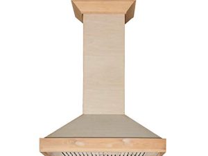 ZLINE 30 in Unfinished Wooden Wall Mount Range Hood - Includes Motor