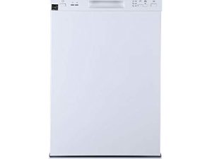 Danby DDW1805EWP 18 inch Portable Dishwasher with 8 Place Setting Capacity; 4 Wash Cycles; Energy Star Certified; Adjustable Upper Rack; in White