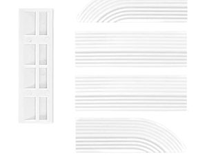 Dorifa 5 Pcs Threshold Ramp Mat Door Sill Scuff Plate Slope Strip Auxiliary Fit for Xiaomi Narwal Ecovacs Roborock Vacuum Cleaner Replacement Parts (White)