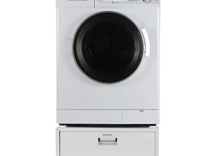 Equator Ver 2 Pro 24" Combo Washer Dryer Vented/Ventless 1200 RPM+Pedestal White