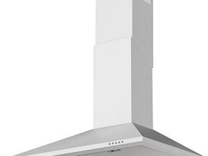 hOmeLabs 30 inch Wall Mount Range Hood Exhaust Fan for Kitchen - Stainless Steel with 3 Suction Speeds