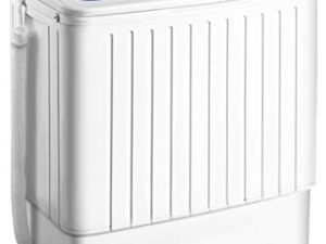 Giantex Portable Mini Compact Twin Tub Washing Machine 17.6lbs Washer Spain Spinner Portable Washing Machine