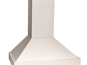ZLINE 30 in. Wooden Wall Mount Range Hood in Cottage White - Includes Motor
