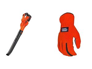 BLACK+DECKER 40V MAX Cordless Sweeper with Easy-Fit All Purpose Glove (LSW40C & BD505L)