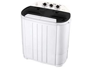 Intexca US Portable Twin Tub Mini Washing Machine w/ Spin and Dryer Function