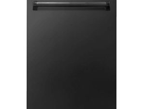 ZLINE 18 in. Compact Top Control Dishwasher in Black Stainless Steel 120-Volt with Stainless Steel Tub and Traditional Style Handle