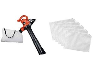 BLACK+DECKER 3-in-1 Electric Leaf Blower with Leaf Blower Vacuum Bags