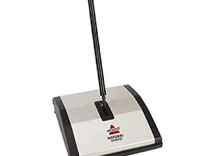 Bissell Natural Sweep Carpet and Floor Sweeper with Dual Rotating System and 2 Corner Edge Brushes