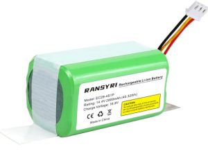 RANSYRY 14.8V 2800mAh Li-Ion Rechargeable Battery Pack Compatible with Midea M4 I6 R20M03BI6CN