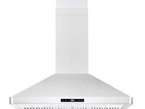 COSMO COS-63ISS90 Island Range Hood with 3-Speed Fan