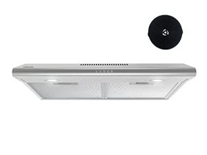 FIREGAS Under Cabinet Range Hood 30 inch with Ducted/Ductless Convertible