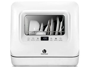 VENTRAY Countertop Portable Dishwasher Mini Compact with 5 Washing Programs Air Drying Function for Small Apartment Dorms RVs DW55AD