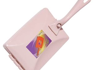 Eioflia Carpet Debris Brush Double-Roller Sofa Sweeper Handheld Dusting Cleaner Pink.