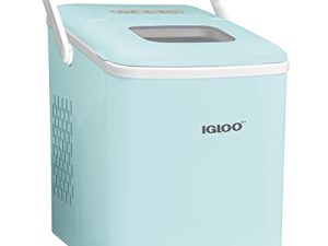 Igloo Automatic Self-Cleaning Portable Electric Countertop Ice Maker Machine With Handle