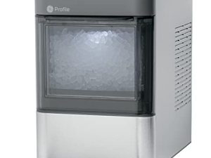 GE Profile Opal 2.0 | Countertop Nugget Ice Maker | Ice Machine with WiFi Connectivity | Smart Home Kitchen Essentials | Stainless Steel