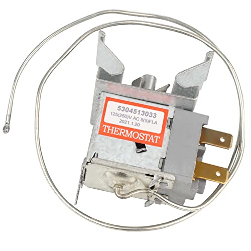 5304513033 Refrigerator Temperature Control Thermostat - Compatible With Frigi-daire Kenmore - Repalces: 297216037 5304503436 216715200 297216033 5304513033 Refrigerator Temperature Control Thermostat - Compatible With Frigi-daire Kenmore - Repalces: 297216037 5304503436 216715200 297216033