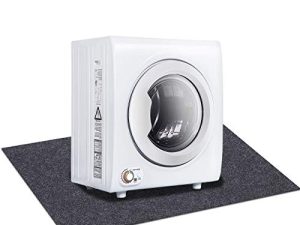 Under Washing Machine Mat，Dryer mat—Absorbent/Waterproof，Reduce vibration noise，Prevent water from spilling onto the floor，Home appliance mat，Non-slip Backing，Washable (36" x 36")