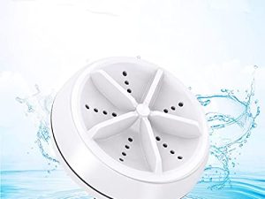 AOAUTO 24W Mini Portable Washing Machine Ultrasonic Turbo Washer for Travel Business Trip and College Room