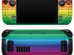 Design Skinz - Compatible with Steam Deck - Skin Decal Protective Scratch-Resistant Removable Vinyl Wrap Cover - Rainbow Striped