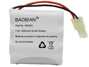 BAOBIAN XB2950 7.2V 1200mAh Ni-Mh Battery Pack Compatible with Shark V2950 V2950A V2945Z V2945 Floor & Carpet Sweeper