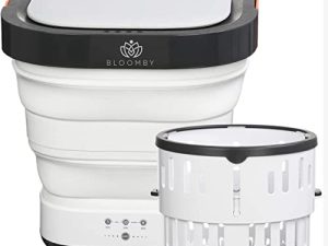 BLOOMBY Mini Portable Washing Machine & Dryer - Convenient 2-in-1 Portable Energy Saving Clothing Washer