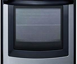 Summit Appliance REX2071SSRT 20" Wide Slide-In Look Smooth-Top Electric Range in Stainless Steel with Oven Window