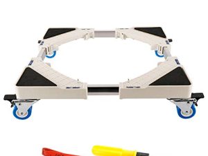 Artilife Multi-Functional Furniture Dolly Roller Base Adjustable Removable Base Refrigerator Stand for Washing Machine Refrigerator and Dryer