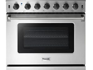 Thor Kitchen 36 inch Freestanding Pro-Style Professional Gas Range with 6.0 cu.ft. Oven