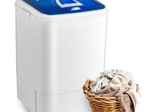 Qzexun Portable Machine Single Tub Wash and Spin Dryer