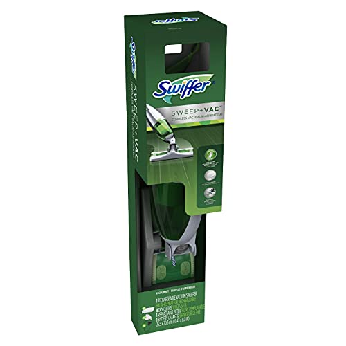 Swiffer Sweep + Vac Bagless Stick Vacuum and Floor Cleaner 4 amps Standard Green Swiffer Sweep + Vac Bagless Stick Vacuum and Floor Cleaner 4 amps Standard Green
