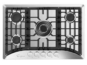 Empava 30" Gas Stove Cooktop LPG/NG Convertible with 5 Italy SABAF Burners in Stainless Steel
