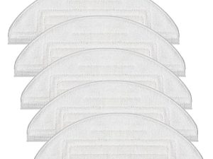 Home Times Vacuum Mop Replacement Pads For Roborock MaxV/ S7 MaxV Plus/ S7 MaxV Ultra/ S7/ S7+ Reusable Hard Floor Cloth Expert Wet Replacement Microfiber Soft Pad (5 Mop Pads) (5) …