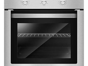 Empava 24XWOA01 24” Electric Single Wall Oven with Basic Broil Bake Functions Mechanical Knobs Control Stainless Steel