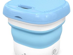 Portable Washing Machine，Ultrasonic Ozone sterilization，Foldable Mini Small Washer for Underwear or Small Items Washing Baby Clothes，Suitable for Apartment Dorm