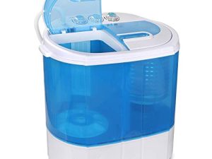HomGarden 10lbs Portable Washing Machine with Twin Tub Electric Compact Washing Machine Mini Laundry w/Washer&Spinner