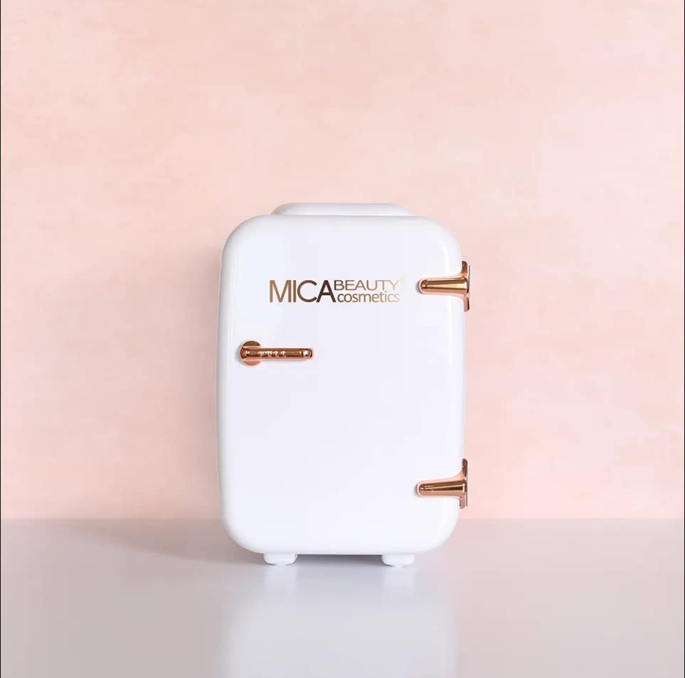 Mica Beauty Mini Skincare Refrigerator Thermo-Electric Cooler & Warmer - Bedroom Mica Beauty Mini Skincare Refrigerator Thermo-Electric Cooler & Warmer - Bedroom