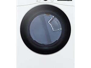 LG DLE3600W 7.4 cu. ft. Ultra Large Capacity Smart wi-fi Enabled White Front Load Electric Dryer with Built-In Intellig