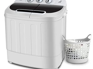 ZenStyle Compact Mini Twin Tub Top Load Washing Machine w/Washer Spinner