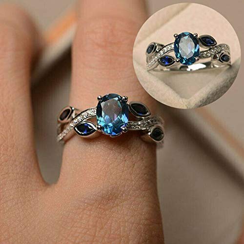 JOY Jewelry Fashion Topaz Cubic Zirconia Silver Plated Women Wedding Bridal Ring NJ124-126 (10) JOY Jewelry Fashion Topaz Cubic Zirconia Silver Plated Women Wedding Bridal Ring NJ124-126 (10)