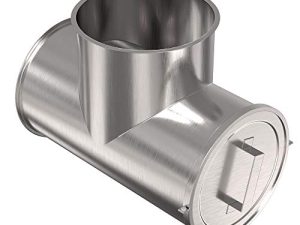 Single Wall Stainless Steel Pre-Engineered Grease Duct- Used for the removal of smoke and grease-laden vapors. No on-site welding required. (8" Round Duct